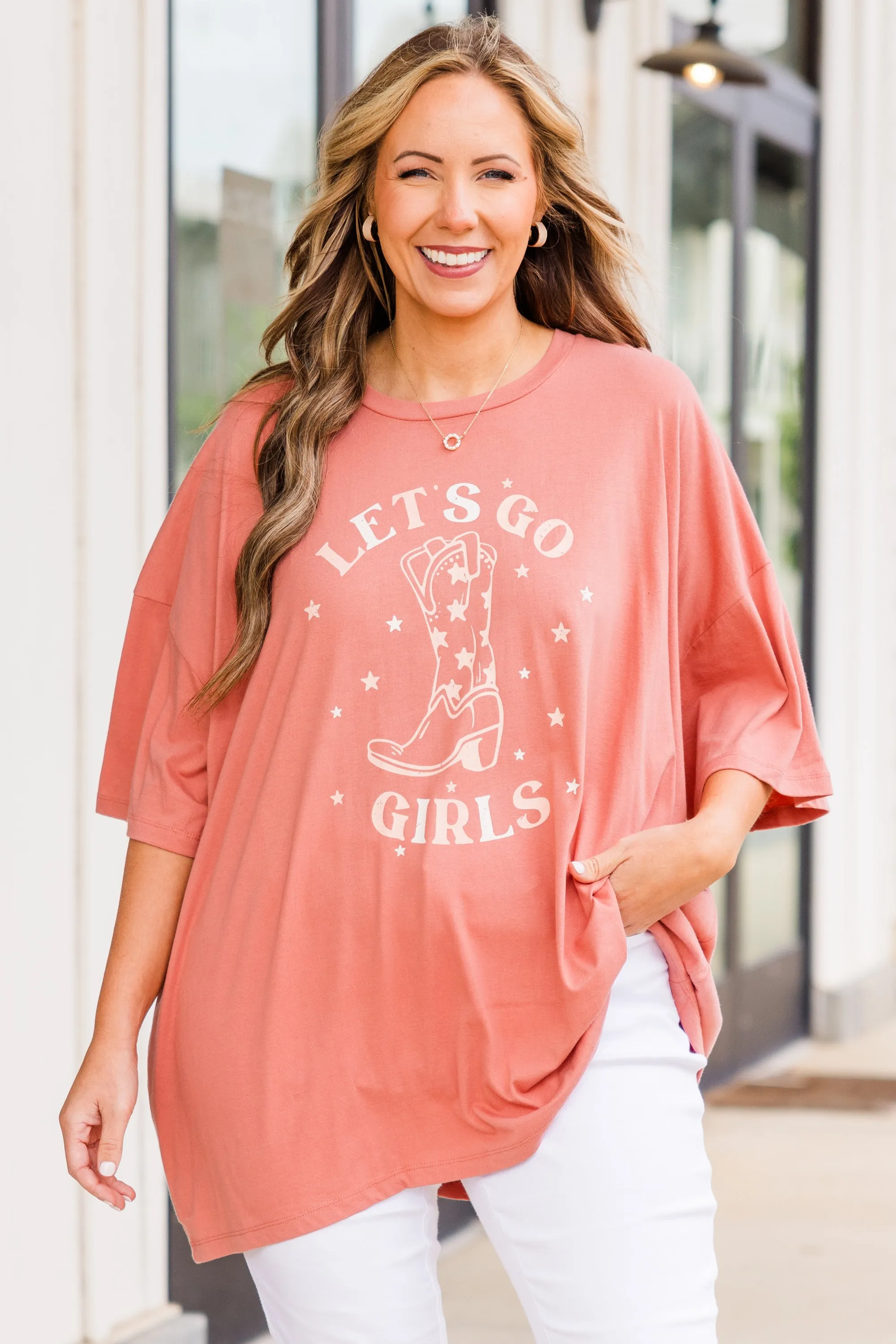 Gonna Make Some Noise Boyfriend Tee, Ash Rose