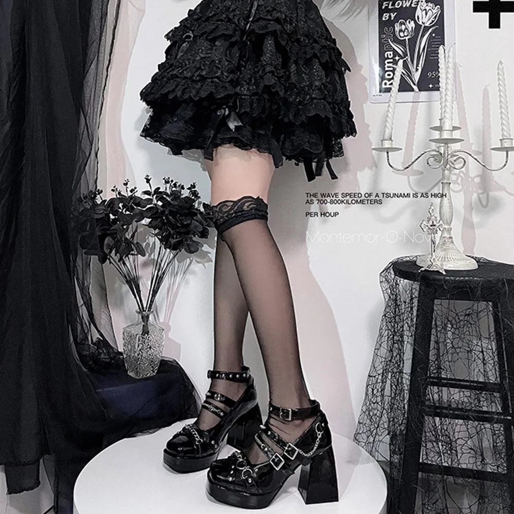 Gothic Style Sweet Girl Office Lady High Heels Pumps