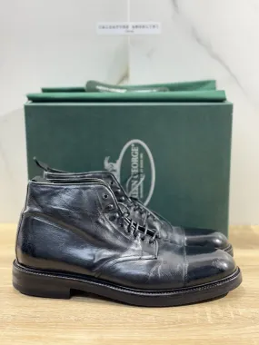 Green George Stivaletto Uomo Pelle Nera Luxury Handmade Men Boot 40