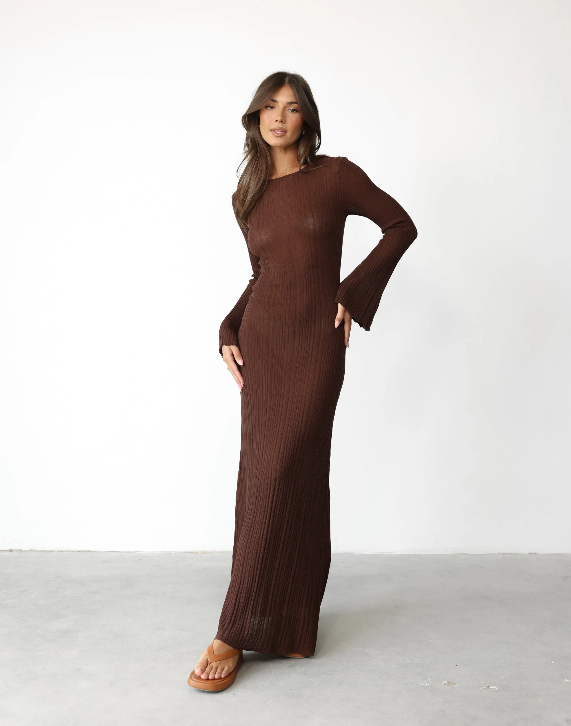 Harmonia Maxi Dress (Cocoa)