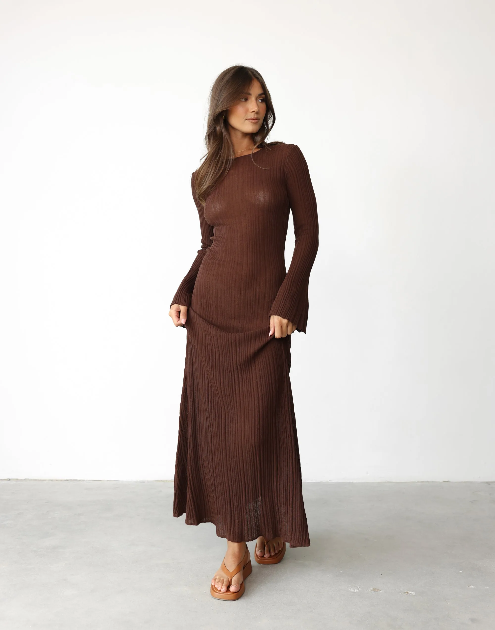 Harmonia Maxi Dress (Cocoa)