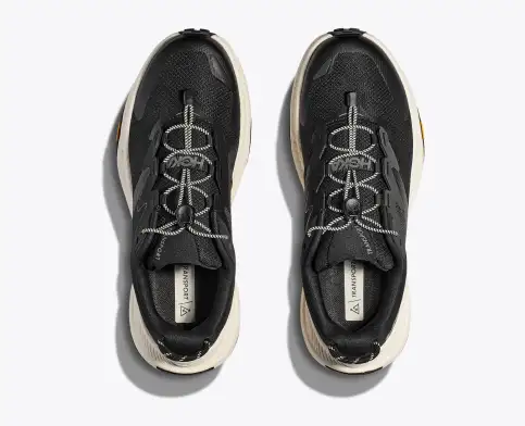 Hoka Women’s Transport Commuter Shoes-Black/Alabaster