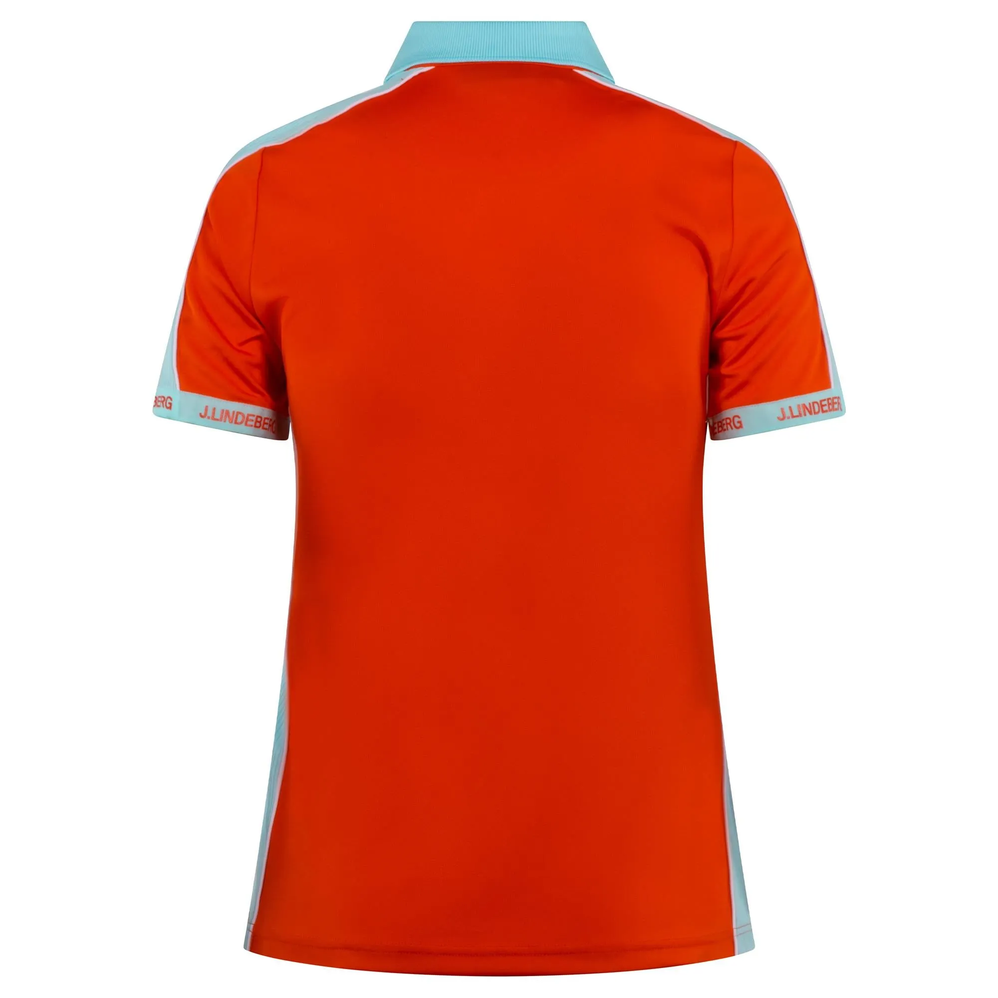 J Lindeberg Demi Ladies Golf Polo Shirt Tangerine Tango