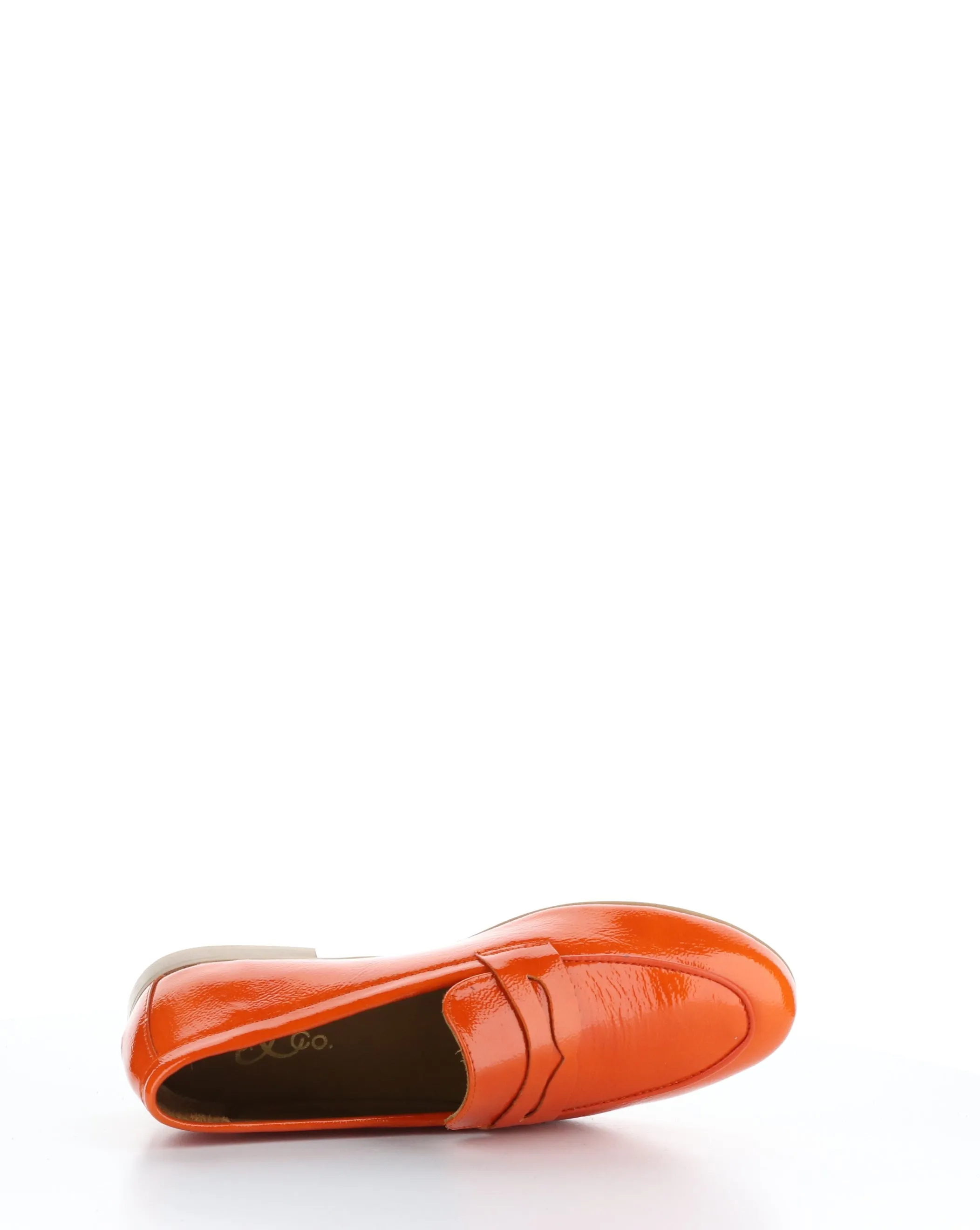 JENA DEEP ORANGE Round Toe Shoes