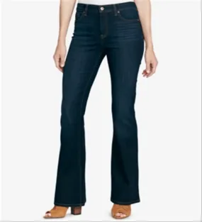 Jessica Simpson Junior's Adored Hi Rise Flare 5 Pocket Jeans Blue Size 25