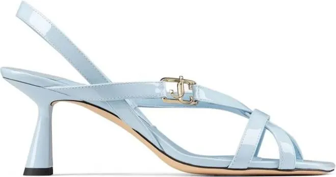 Jimmy Choo Jess 65mm leather sandals Blue