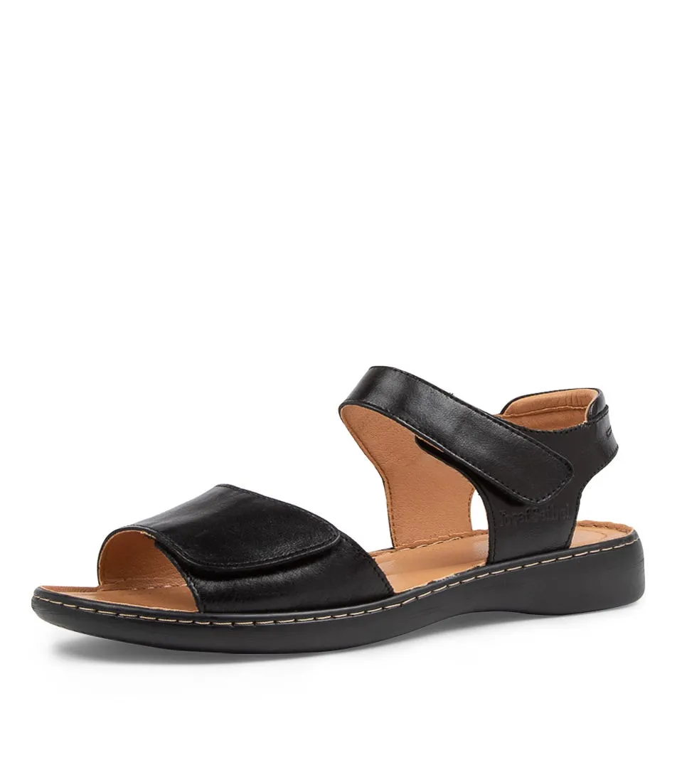 JOSEF SEIBEL Noemi 01 Schwarz Leather Sandals