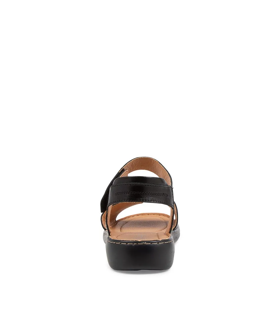 JOSEF SEIBEL Noemi 01 Schwarz Leather Sandals