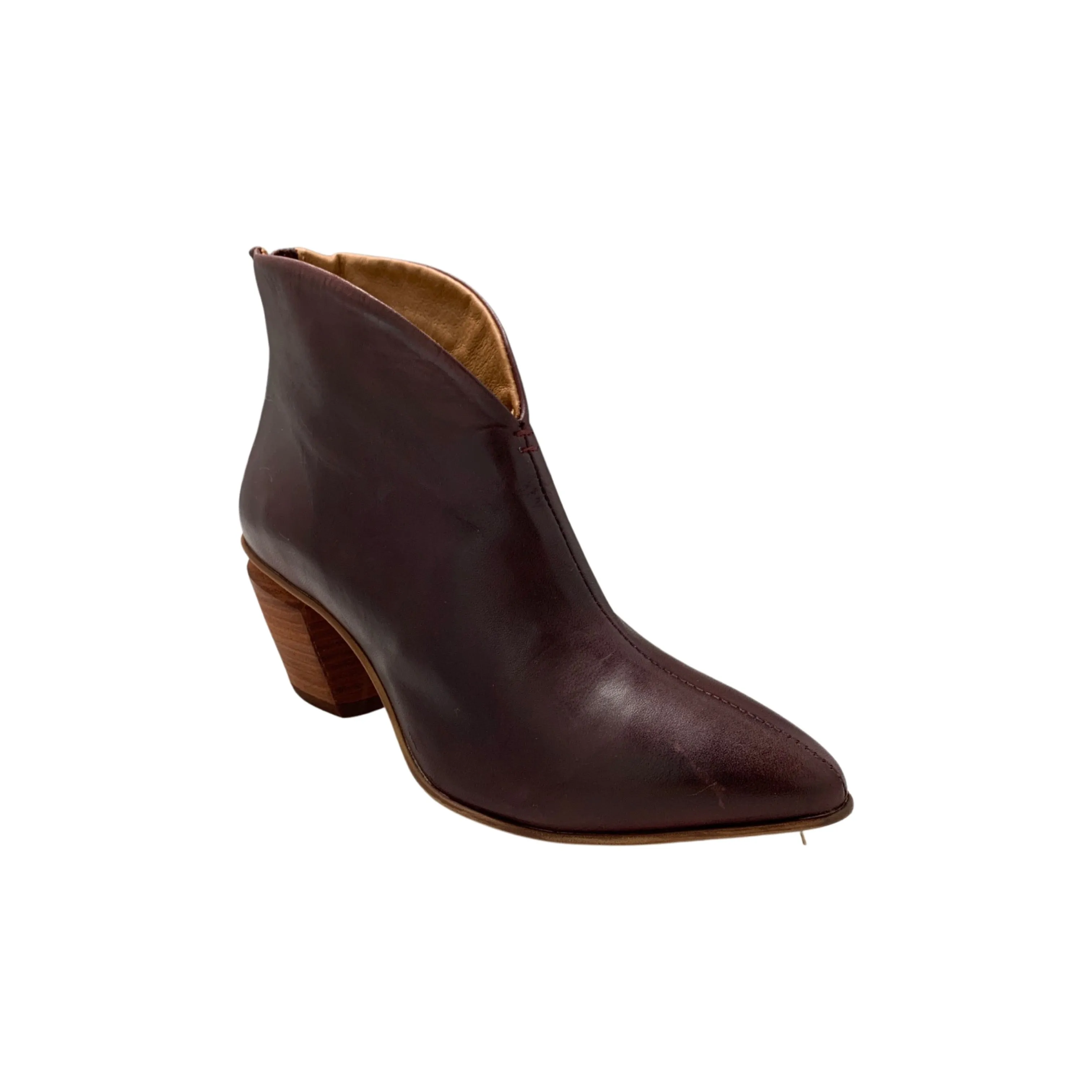 Jovie Wine Ankle Bootie