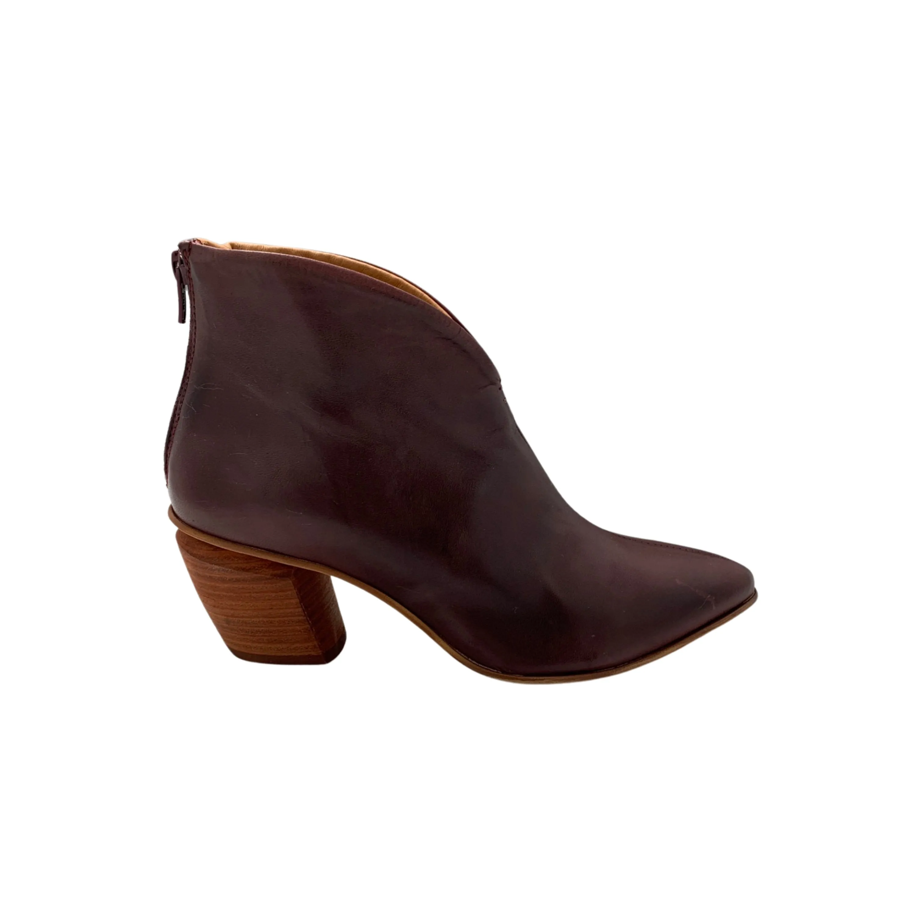 Jovie Wine Ankle Bootie