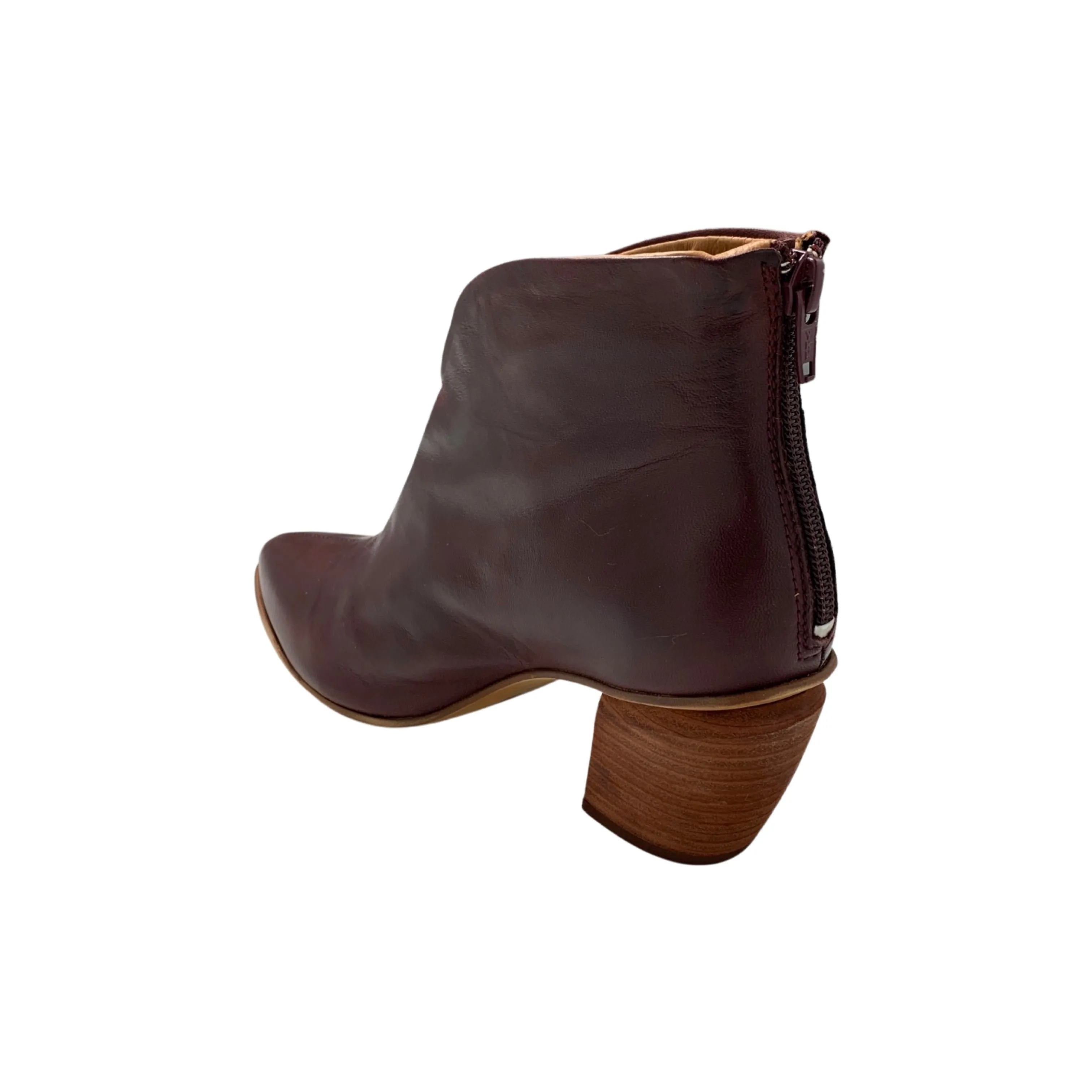 Jovie Wine Ankle Bootie