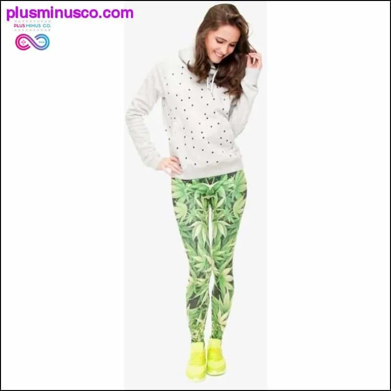 Jungle Marijuana Leaf Leggings