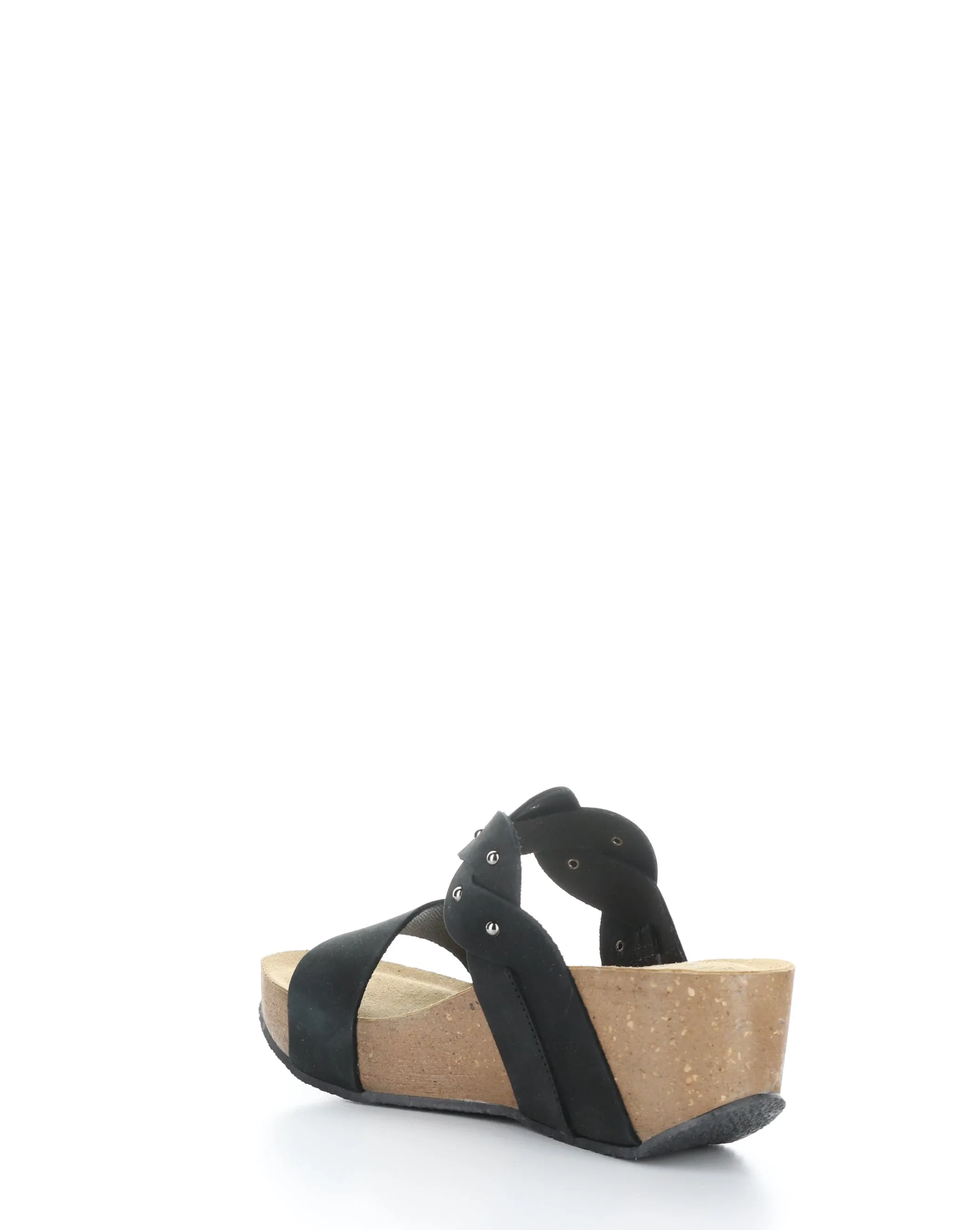 LARINO BLACK Slip-on Sandals