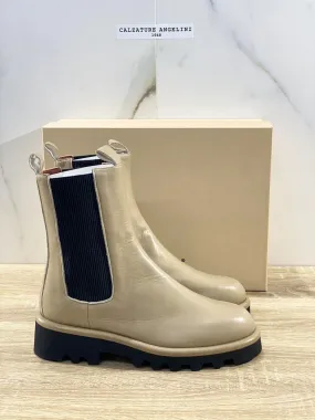 Lorena Paggi Chelsea Boot donna 22253 pelle Sabbia luxury boot Fur 42