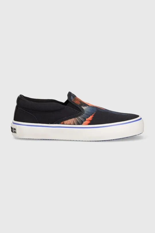 Marcelo Burlon plimsolls Icon Wings Slip-On Vulcanized men's black color CMIA079S24FAB0011026