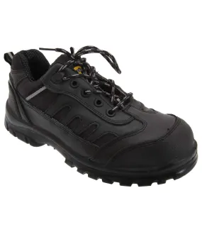 Mens fully composite non-metal safety trainer shoes black Grafters