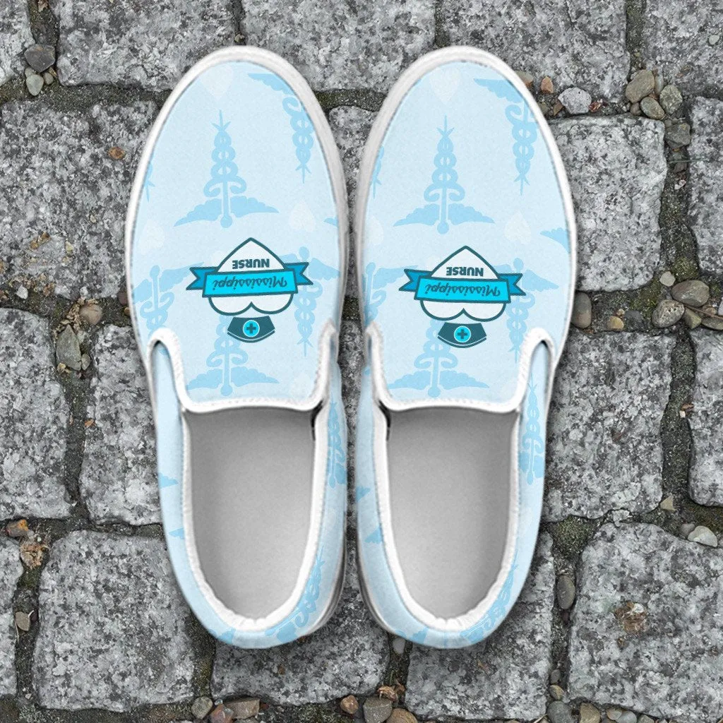 Mississippi Nurse Slip On Shoes Blue