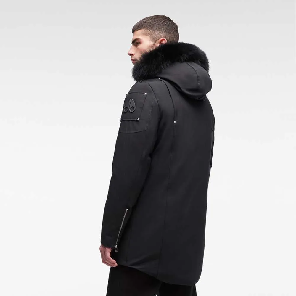 Moose Knuckles Stirling Parka Black W/ Black Fur Hood