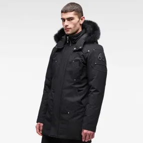 Moose Knuckles Stirling Parka Black W/ Black Fur Hood