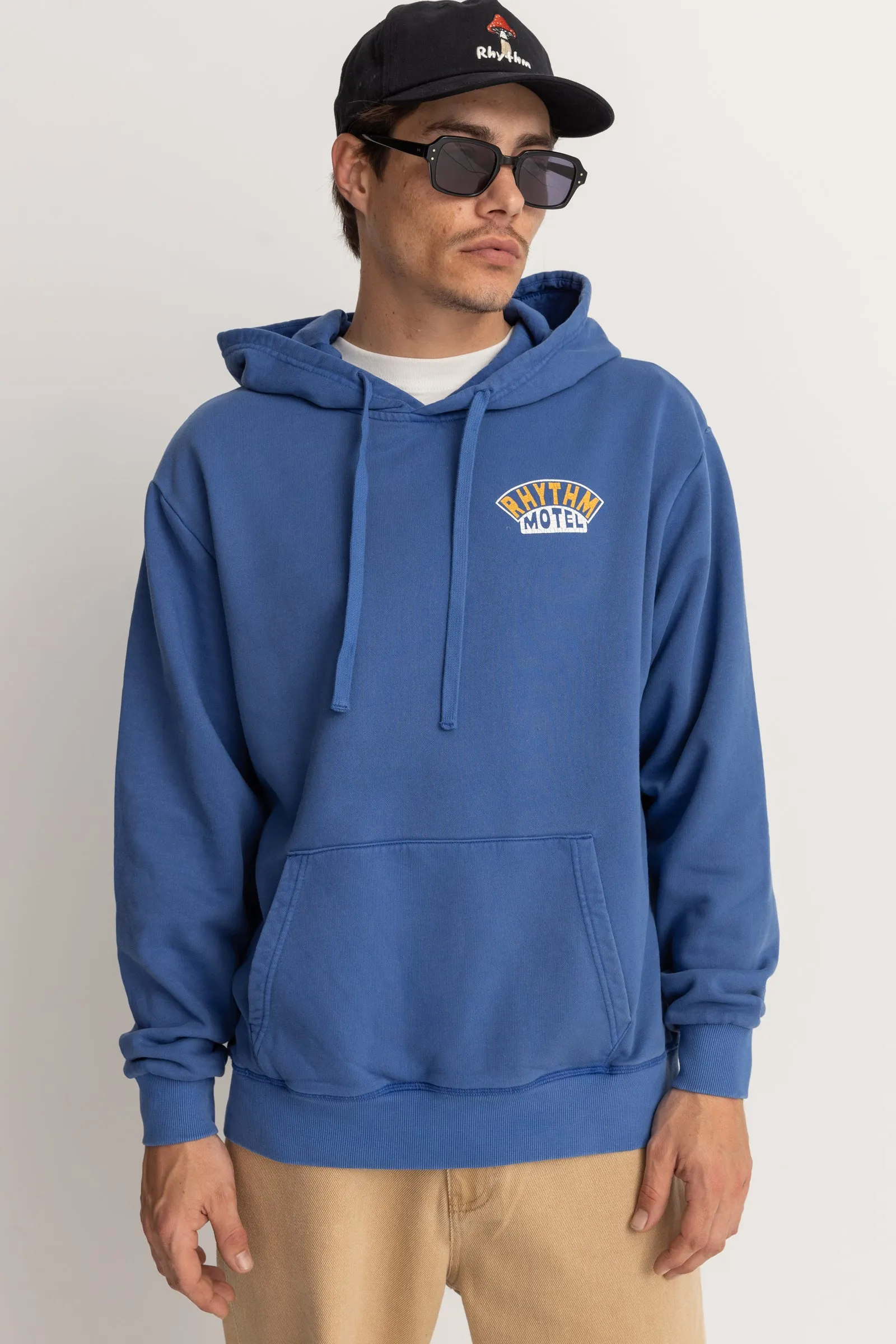 Motel Vintage Fleece Hood Cobalt