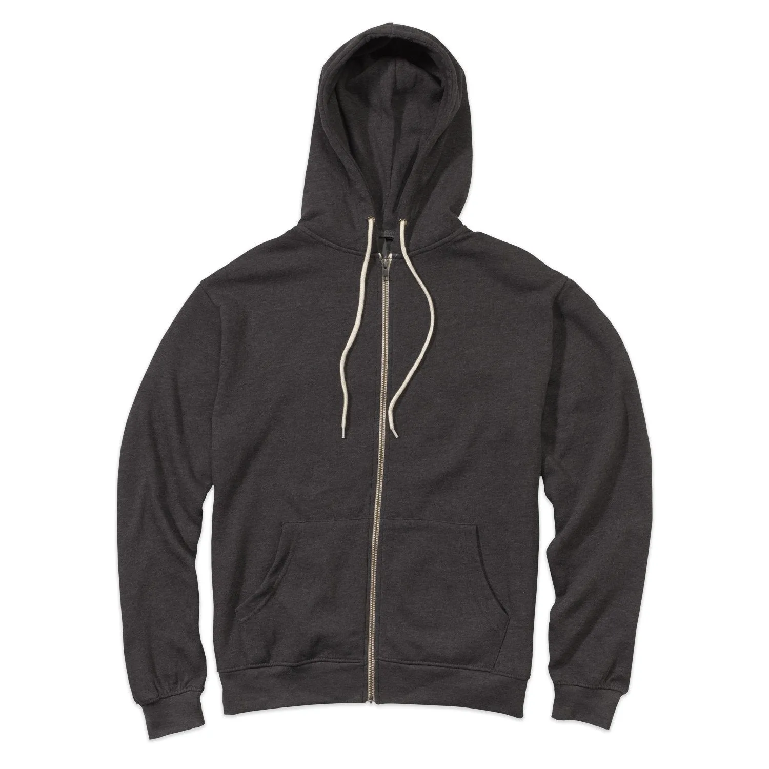 MV Sport Retro Heather Zip Hood, Charcoal Heather 2349