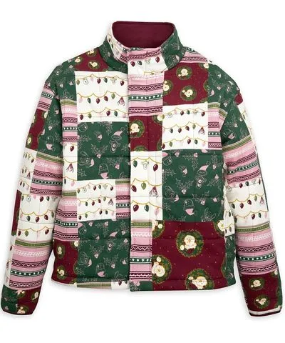 NA Winnie the Pooh and Pals Holiday Quilted Jacket for Women