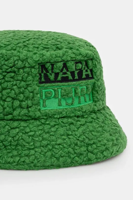 Napapijri wool blend hat F-Tosh Cap green color NP0A4I84G1T1