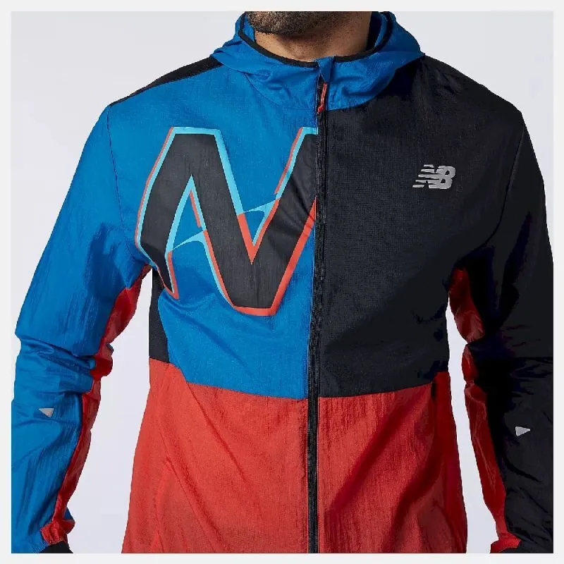 New Balance  Printed Impact Run Light Pack Jacket - Giacca a vento - Uomo