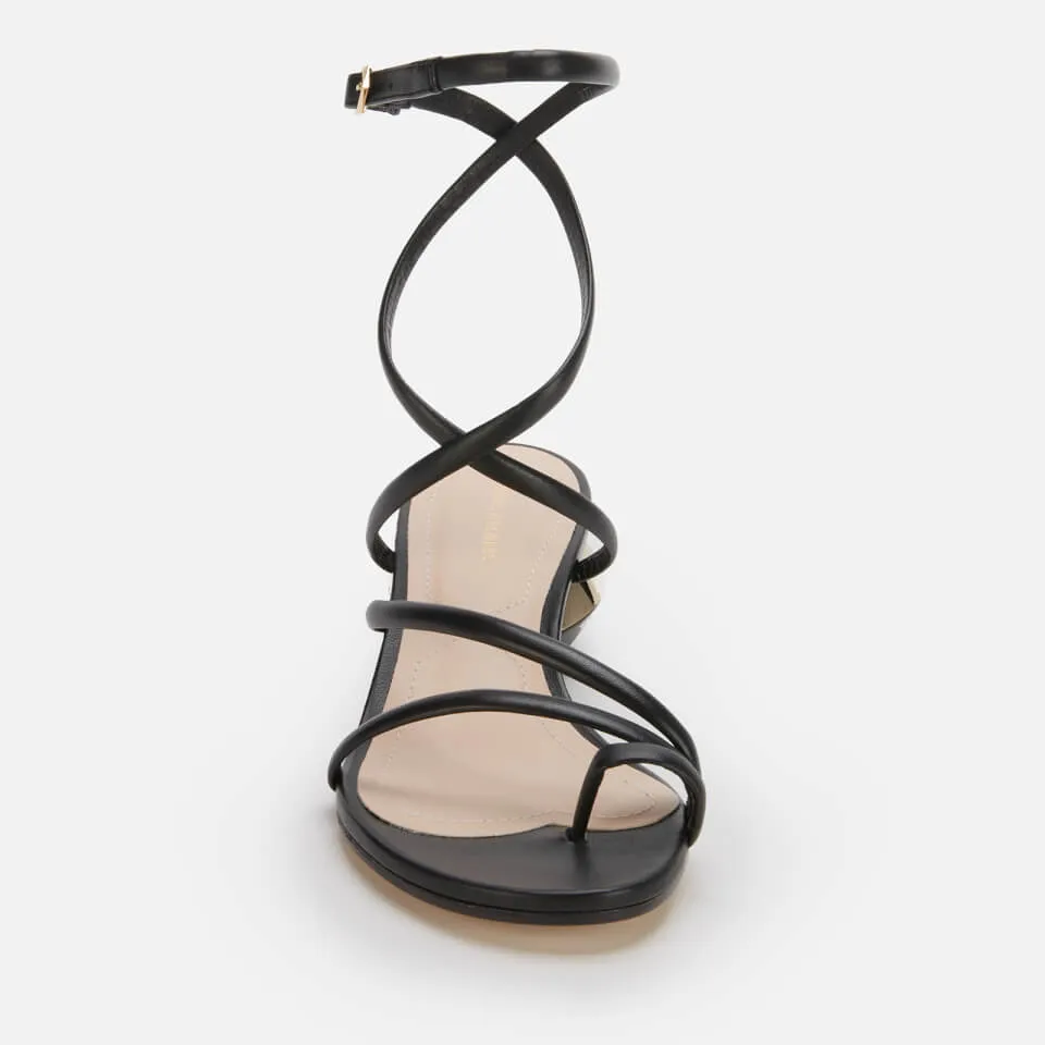 Nicholas Kirkwood Women's 45Mm Beya Maxi Leather Sandals - Black - UK 7 | Coggles