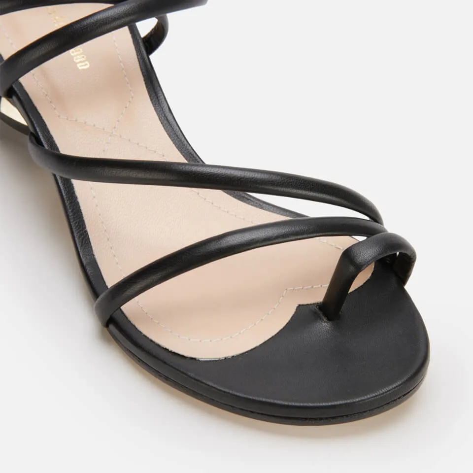 Nicholas Kirkwood Women's 45Mm Beya Maxi Leather Sandals - Black - UK 7 | Coggles