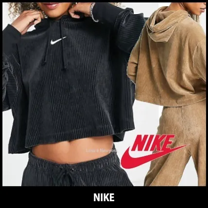 Nike  |Corduroy Street Style Long Sleeves Plain Cotton Logo