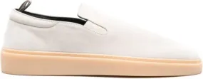 Officine Creative slip-on suede sneakers White