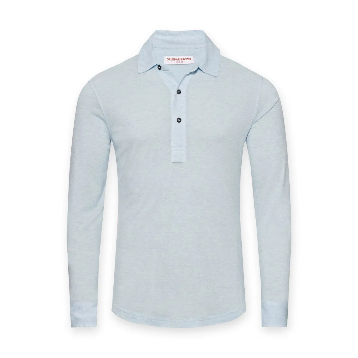 Orlebar Brown - Sebastian Cashmere Polo in Clear Sky