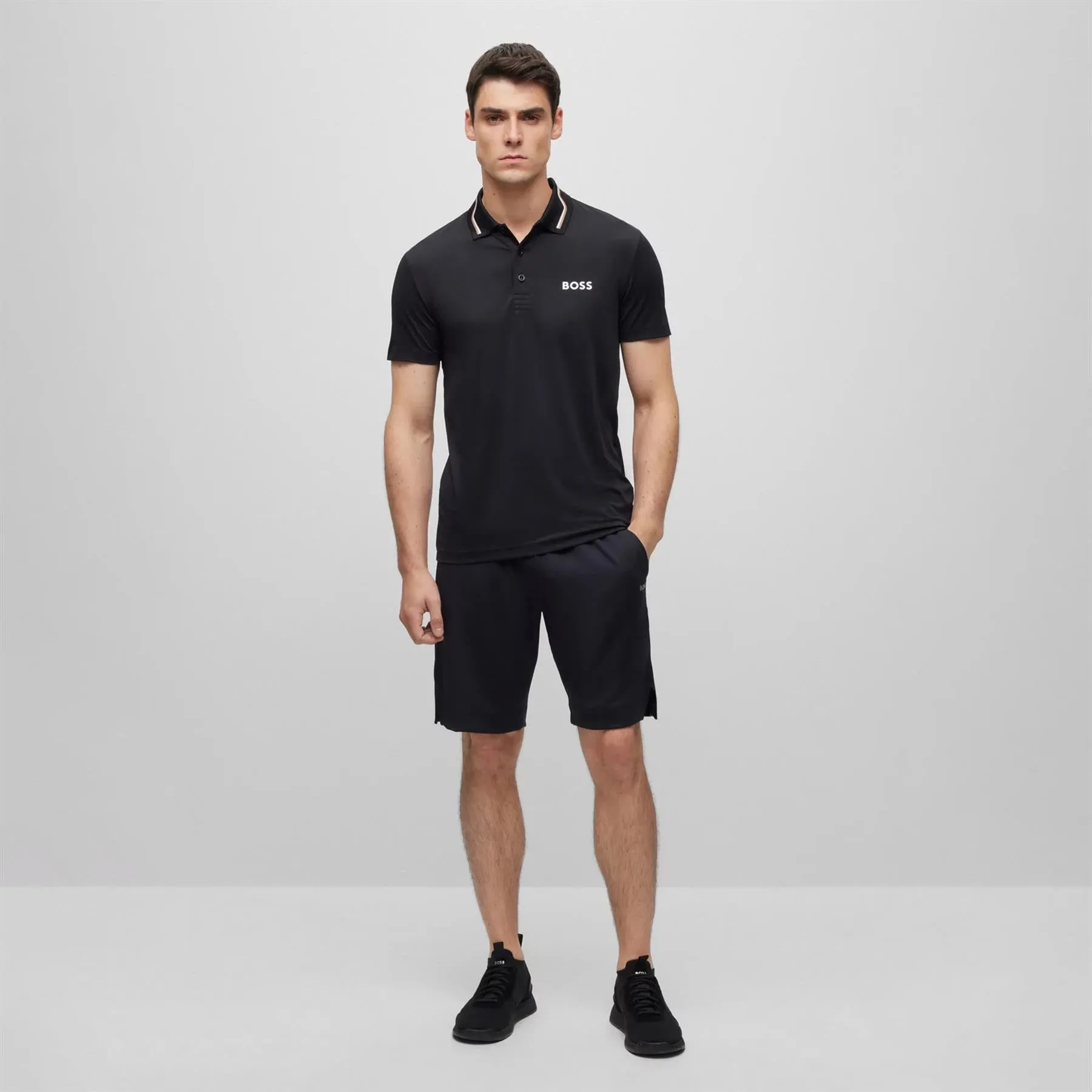 Paddytech Regular Fit Polo Black - W23