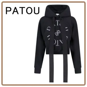 PATOU  |Casual Style Long Sleeves Plain Cotton Office Style Logo