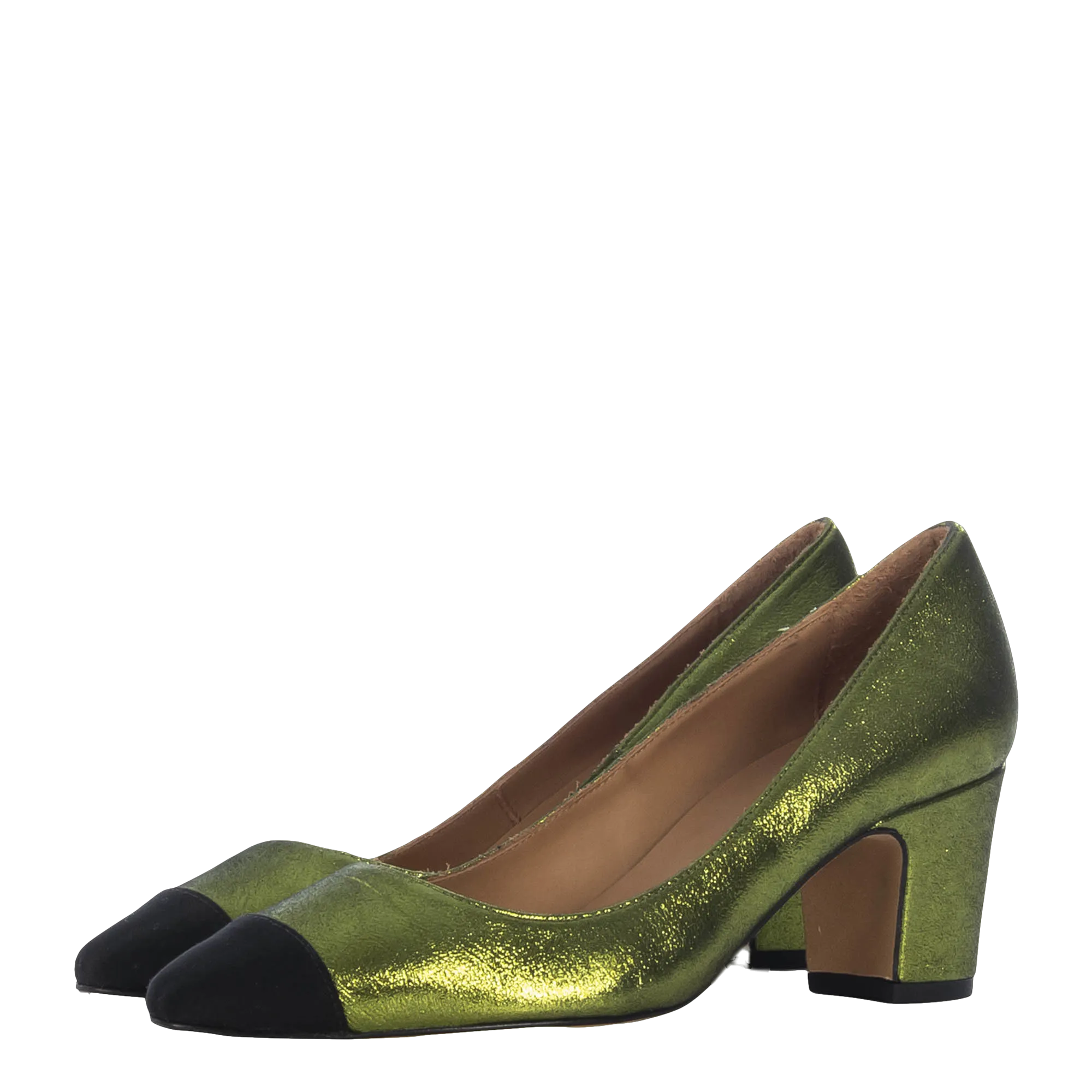 PATRI METALLIC GREEN PUMPS