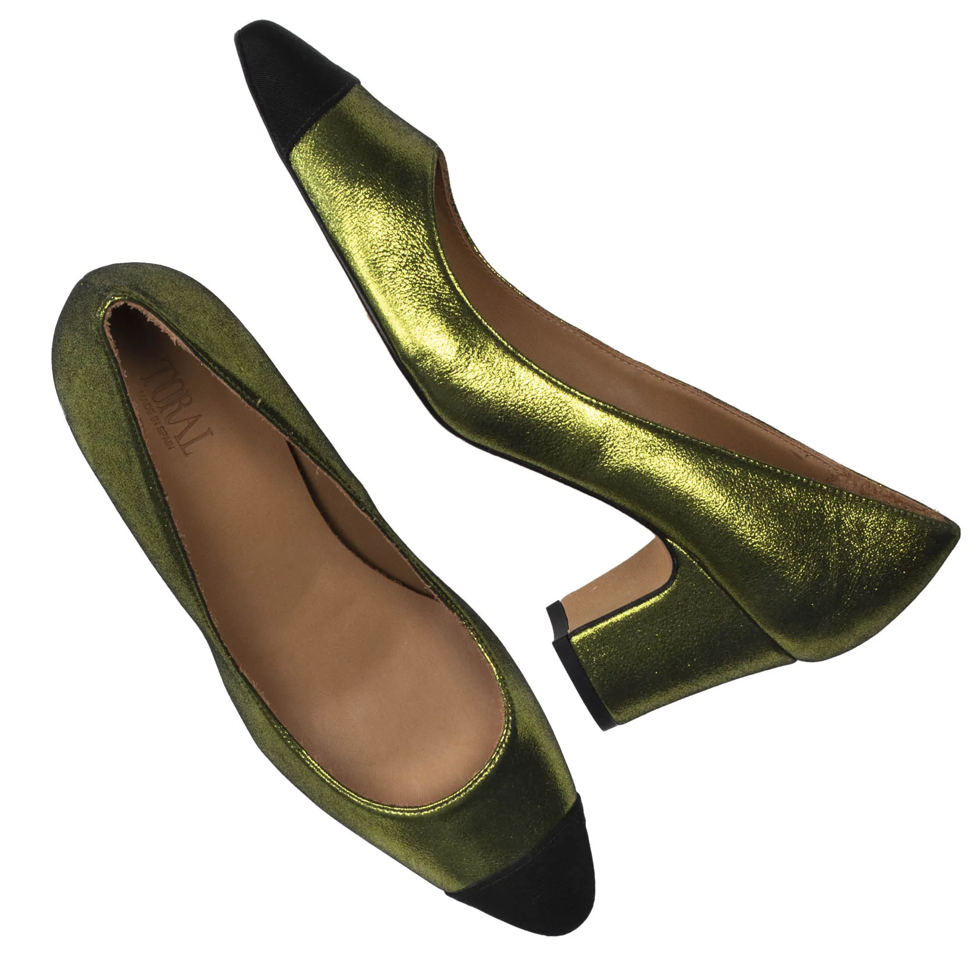 PATRI METALLIC GREEN PUMPS