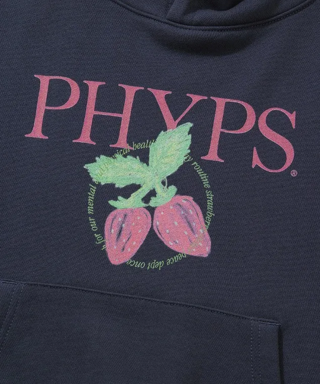 Phyps Department  |Long Sleeves Oversized Logo Cropped Tops