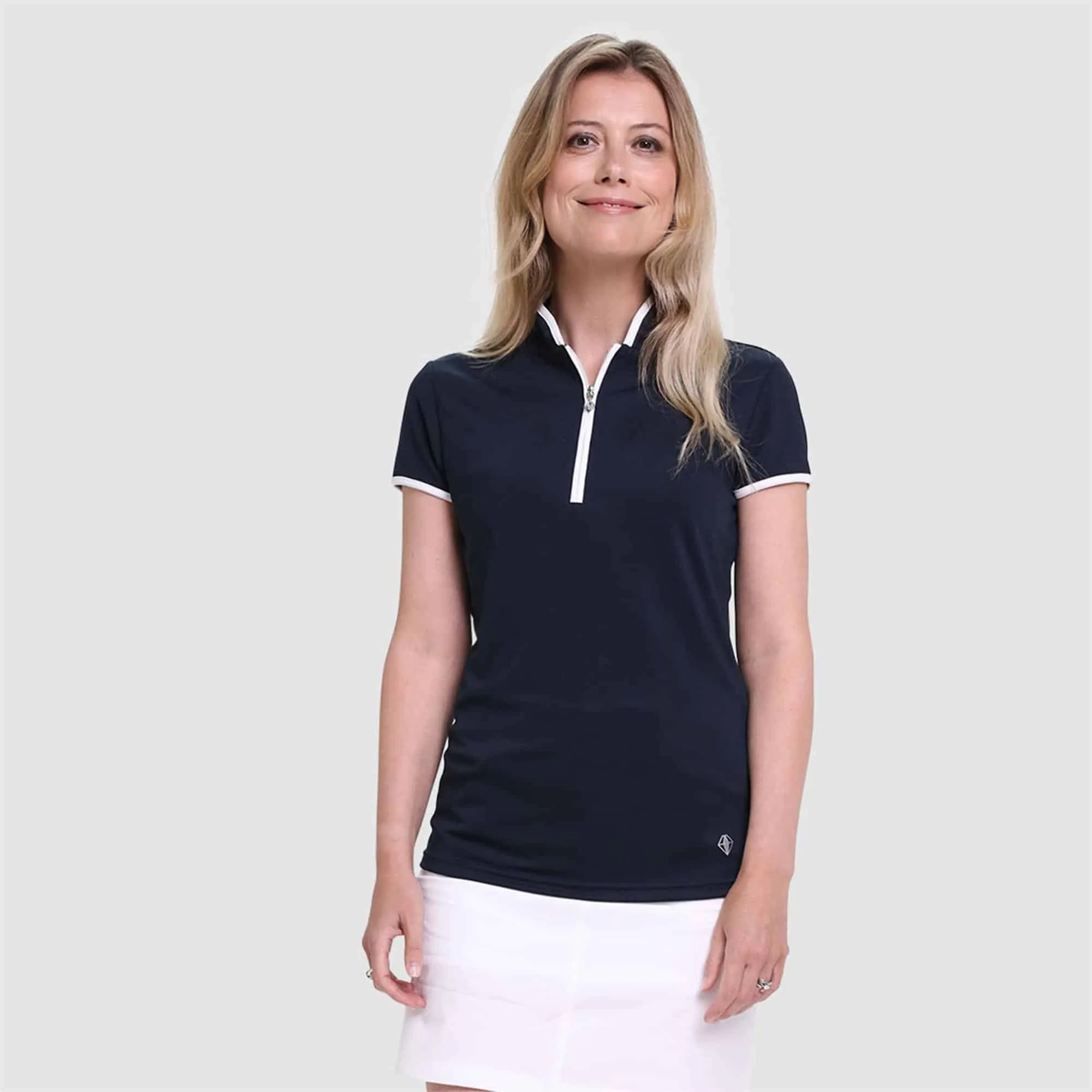 Pure Golf Bloom Ladies Golf Polo Shirt Navy