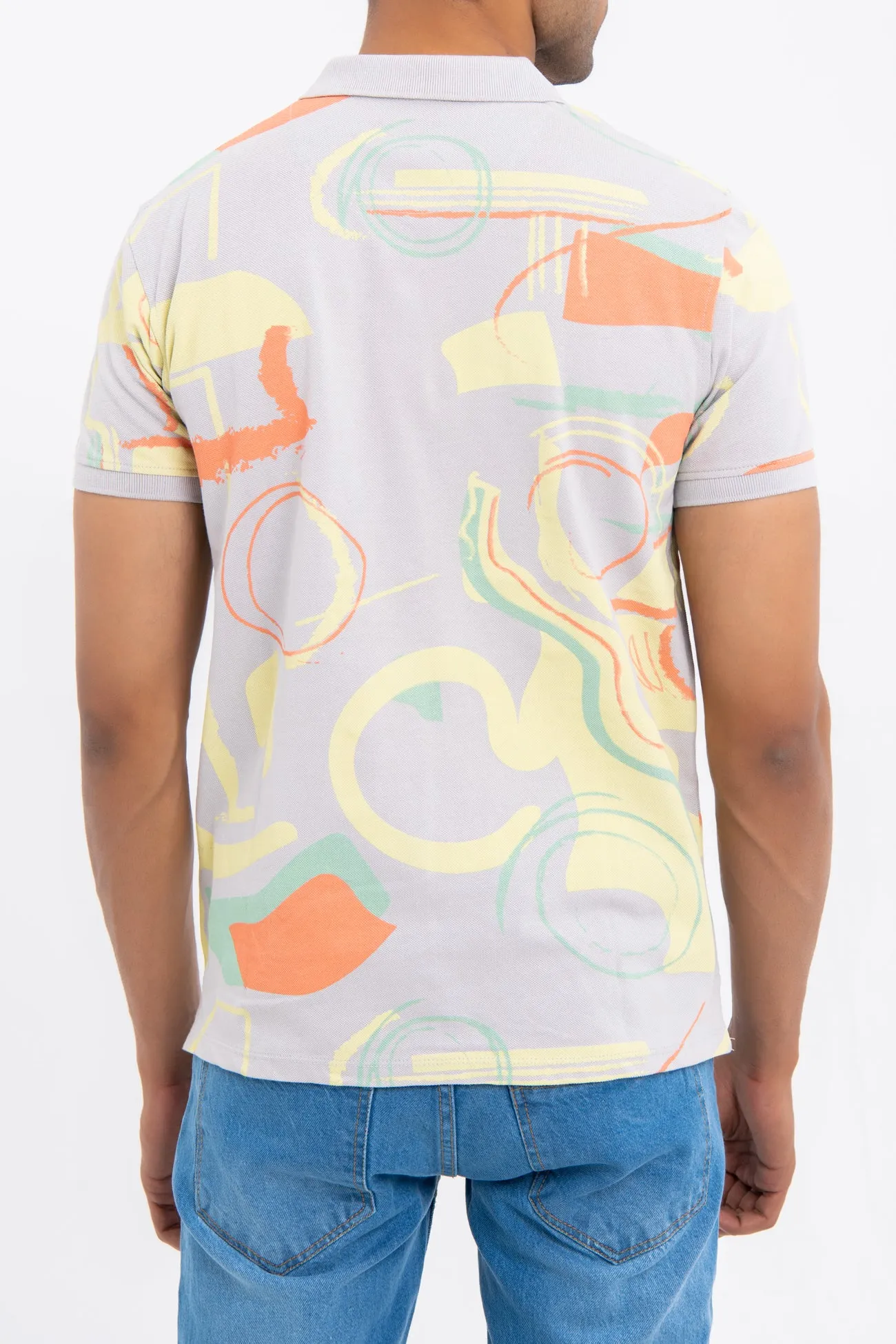 REGULAR FIT PRINTED POLO SHIRT