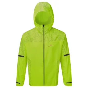 Ronhill  Life Nightrunner Mens HI-VIS Running Jacket Fluo Yellow/Flame/Reflect