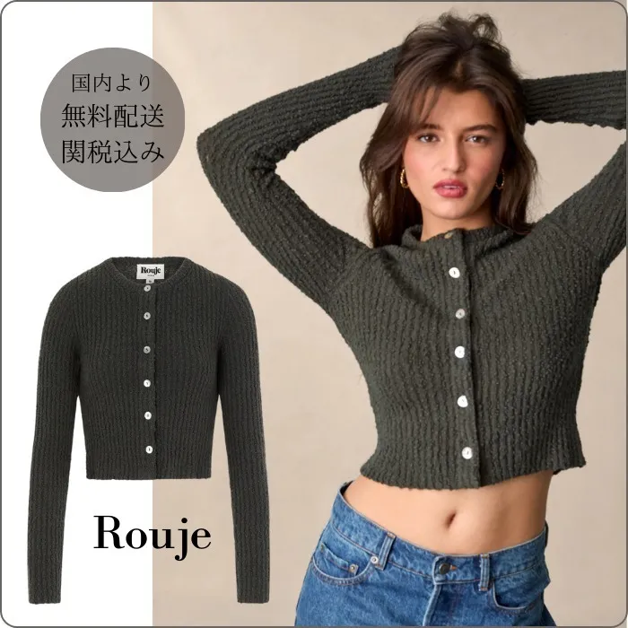 Rouje  |Casual Style Long Sleeves Plain Cotton Party Style