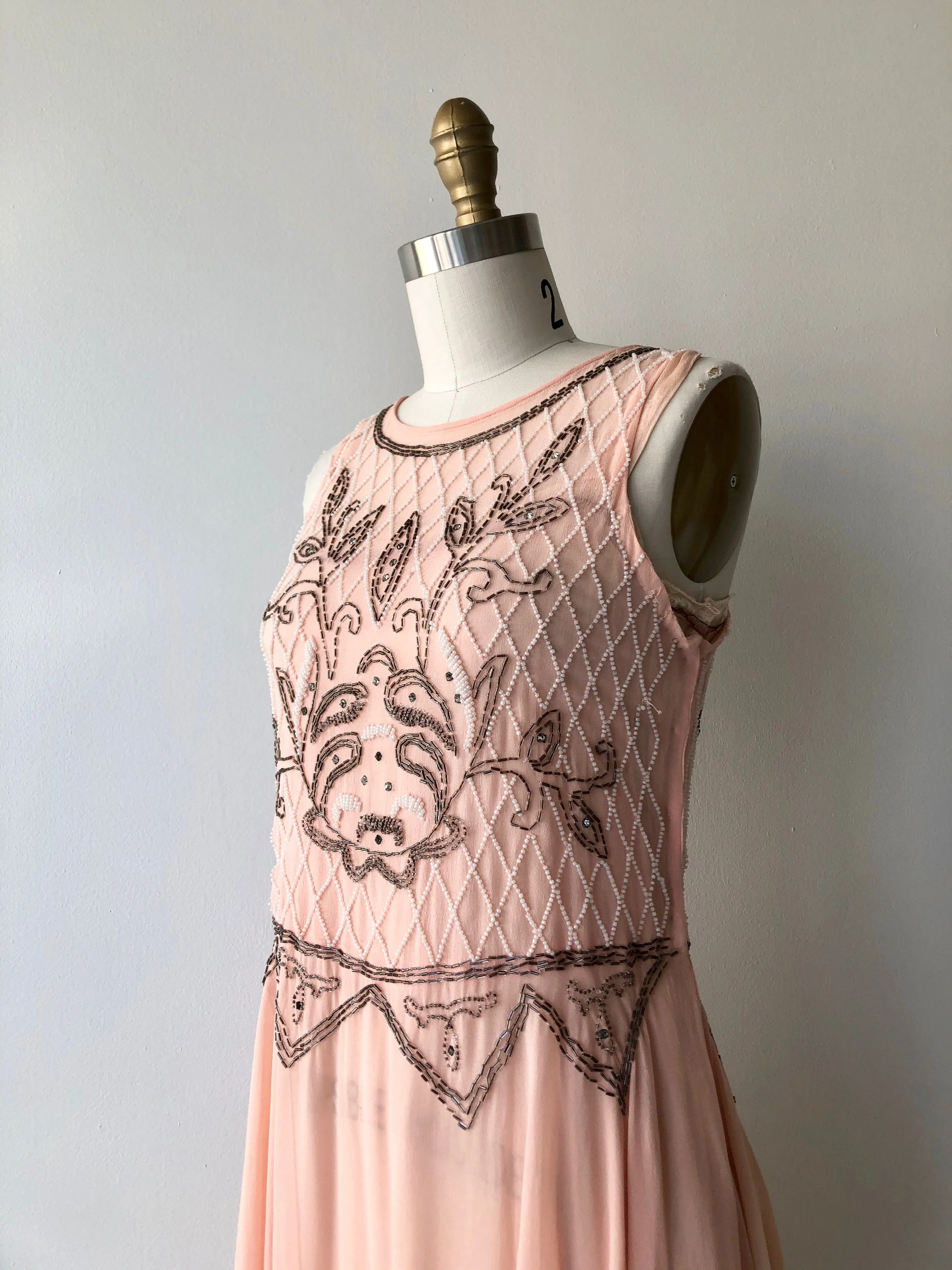 SALE Lillian Silk 1920s Dress