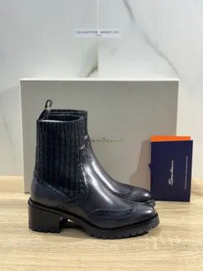 Santoni Chelsea Boot Donna In Pelle Grey Luxury Woman Boot Santoni 40.