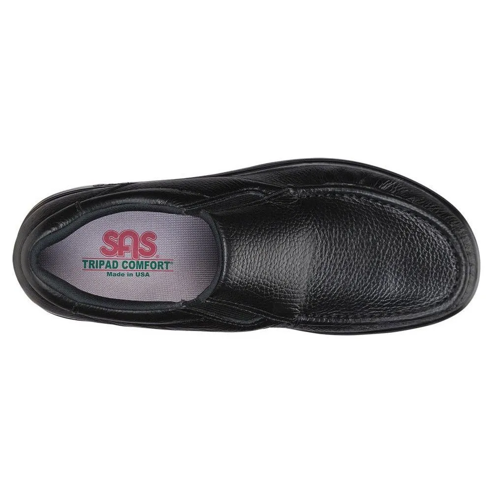 SAS Men's Side Gore Slip-On in Black Wide