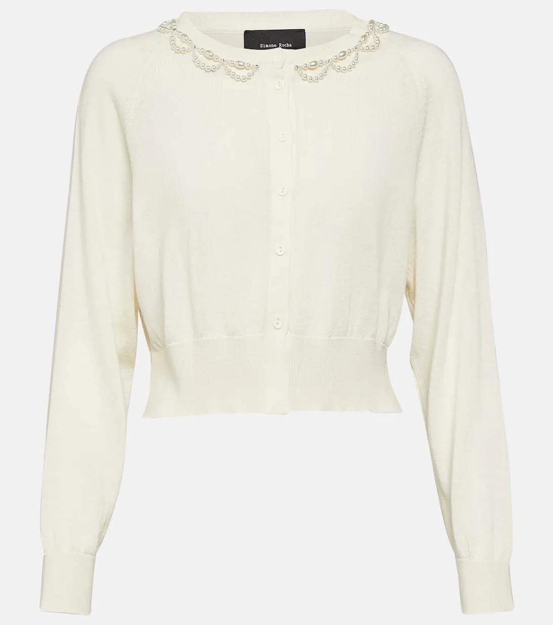 Simone Rocha  |Wool Silk Long Sleeves With Jewels Office Style