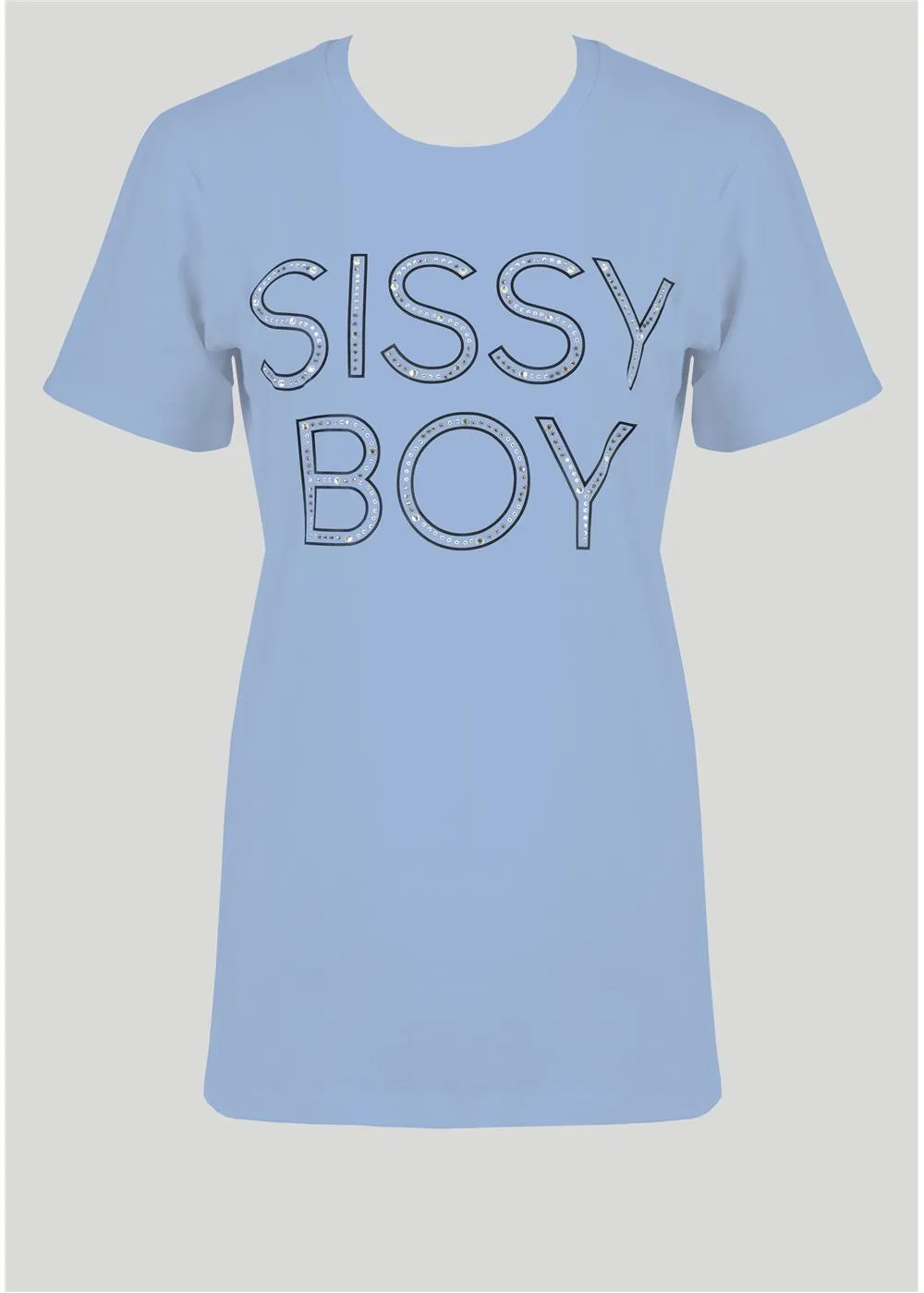 Sissyboy T31137 Womens Regular Fit Logo Top Cornflower