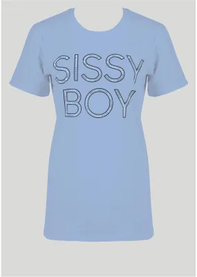 Sissyboy T31137 Womens Regular Fit Logo Top Cornflower