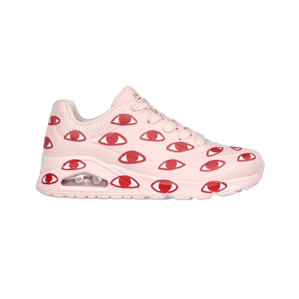 Skechers  Womens Uno Shoes Pink & Red