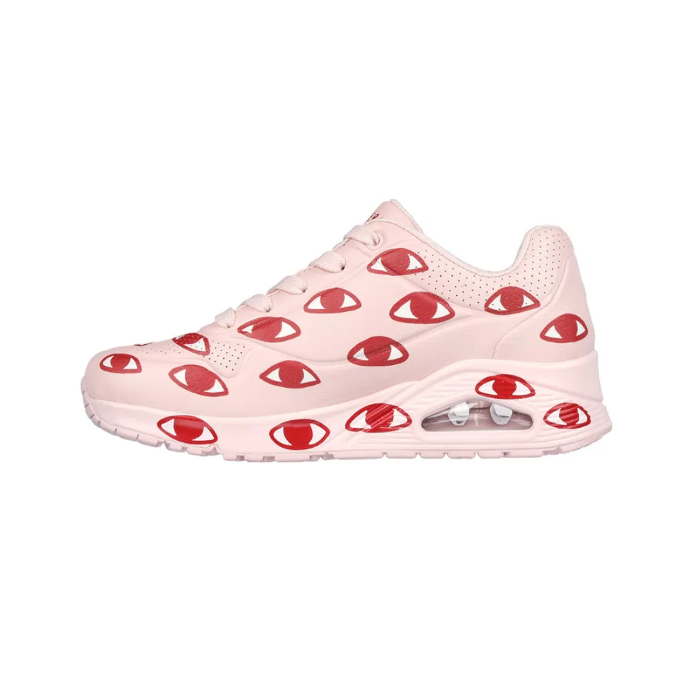 Skechers  Womens Uno Shoes Pink & Red